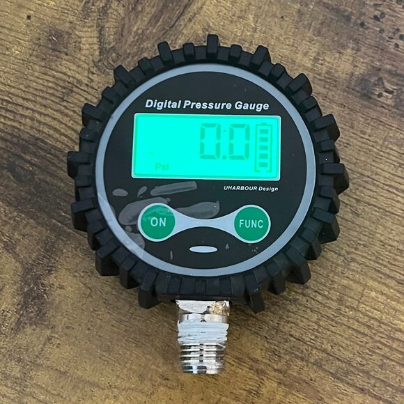 Digital Low Pressure Gauge with 1/4'' NPT Bottom Connector - Uharbour - Picture 2 of 6